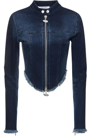 Cannari Concept Tight Cotton Denim Jacket
