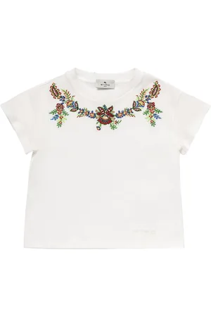 Etro Cotton Jersey T-shirt W/embroidery