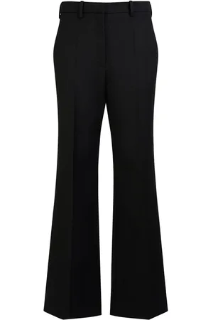 The Row Gandal Midrise Wool Straight Pants