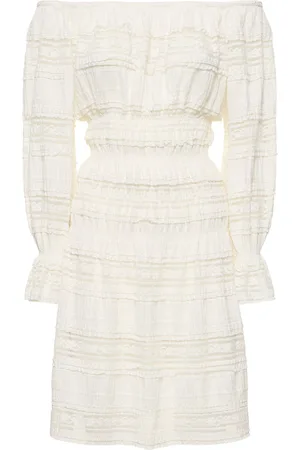 Designers Remix Avery Off-the-shoulder Lace Midi Dress