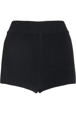 Ami Red Adc Cotton Blend Mini Shorts