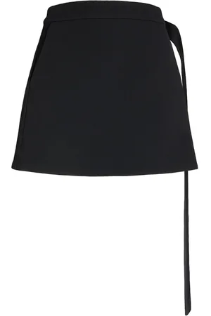 Ami Wool Crepe Mini Skirt