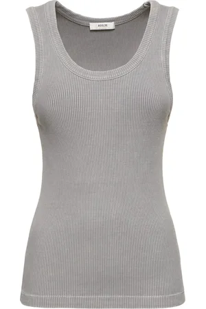 AGOLDE Poppy Scoop Neck Cotton Tank Top