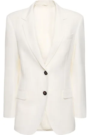 Brunello Cucinelli Fluid Twill Single Breasted Jacket