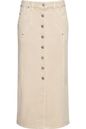 Marant Etoile Vandy Cotton Denim Long Skirt