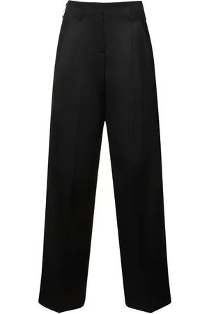 Golden Goose Golden Wide Leg Wool Gabardine Pants