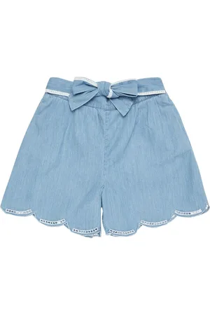 Chloé Cotton Shorts W/bow