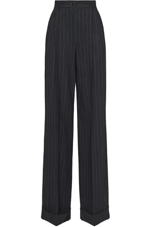 Dolce & Gabbana High Waist Pinstripe Flared Pants