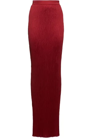 Roberto Cavalli Solid Twill Long Skirt