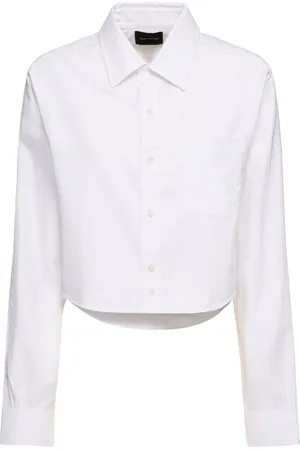 Marc Jacobs Monogram Cotton Poplin Crop Shirt
