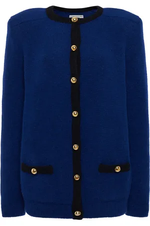 Alessandra Rich Oversize Alpaca Blend Knit Cardigan