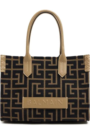 Balmain B-army Shopper 36 Monogram Tote Bag