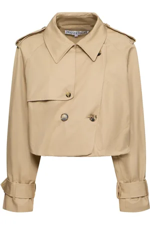 J.W.Anderson Cotton Twill Cropped Trench Coat