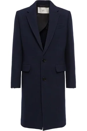Ami Single Breasted Wool Coat