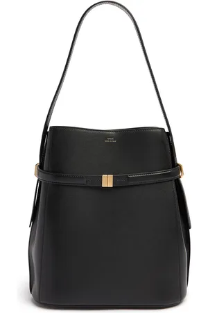 Totême Belted Palmellata Leather Bucket Bag