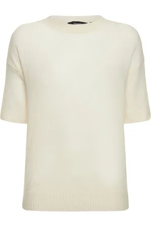 THEORY Short Sleeved Knit Cashmere Sweater