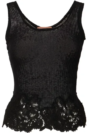 ERMANNO SCERVINO Embroidered Knit Tank Top