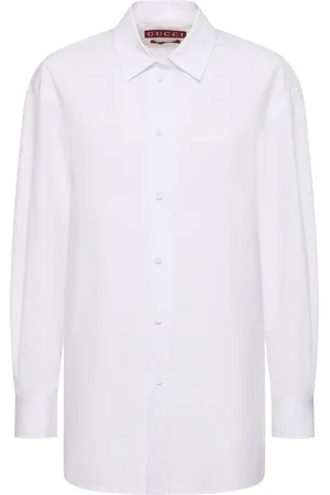 Gucci Cotton Poplin Shirt W/ Ribbon Tie
