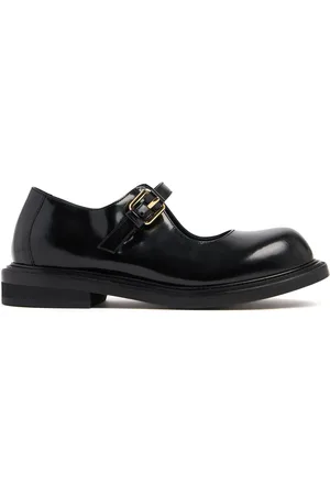 Moschino 40mm Leather Mary Jane Heels