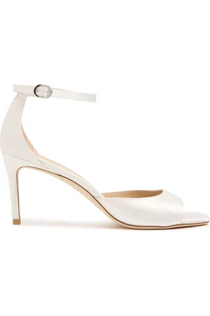 Stuart Weitzman 75mm Nudistia Satin Sandals