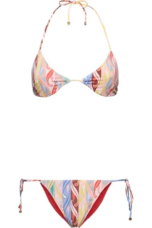 Etro Printed Lycra Triangle Bikini Set