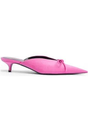 Balenciaga 40mm Knife Bow Nylon Blend Mules