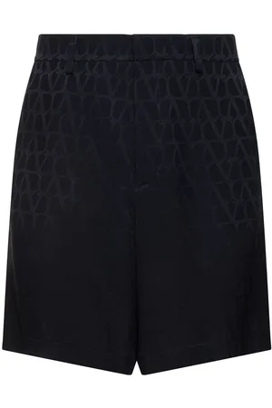 VALENTINO Monogram Jacquard Silk Shorts