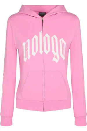 Balenciaga Nologo Cotton Blend Zip-up Hoodie