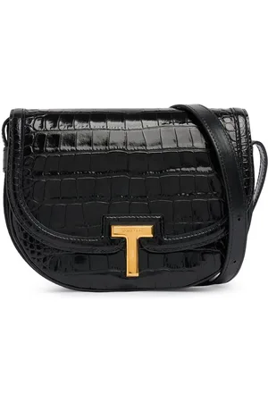 Tom Ford Shiny Croc Embossed Crossbody Bag