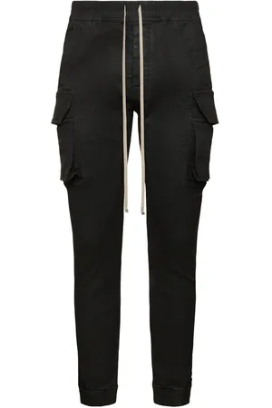 Rick Owens Mastodon Cut Waxed Denim Pants