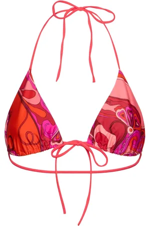 Puccini Printed Lycra Triangle Bikini Top