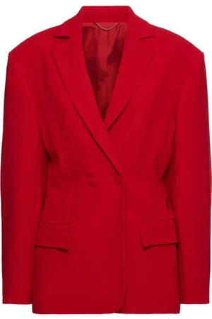 MAGDA BUTRYM Wool Blend Fitted Waist Blazer