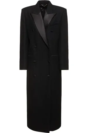 MAGDA BUTRYM Wool Gabardine Double Breast Long Coat