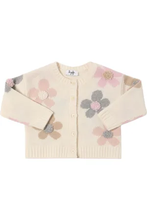 Il gufo Jacquard Wool Knit Cardigan