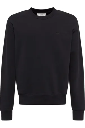 Ami Logo Cotton Crewneck Sweatshirt