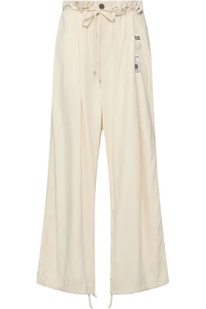 MIHARA YASUHIRO Gathered Viscose Wide Pants