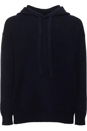 LANEUS Knitted Cashmere Blend Hoodie