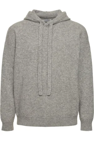 LANEUS Knitted Cashmere Blend Hoodie