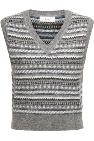 DUNST Unisex Patterned Knit Vest