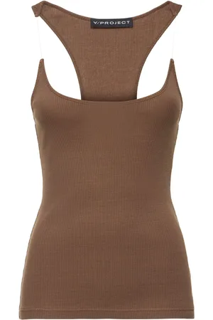 Y / PROJECT Invisible Strap Jersey Tank Top