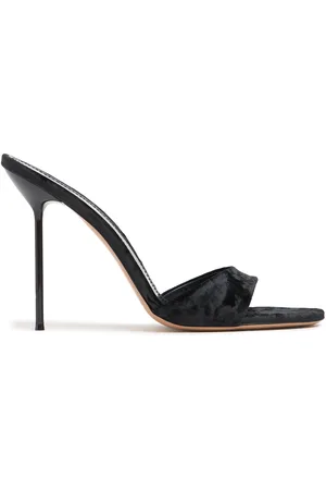 PARIS TEXAS 105mm Lidia Velvet Mules