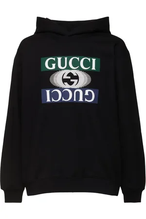 Gucci Logo Heavy Felted Cotton Hoodie