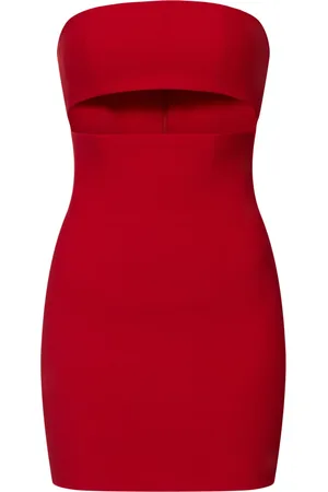 Monot Margaux Strapless Crepe Mini Dress