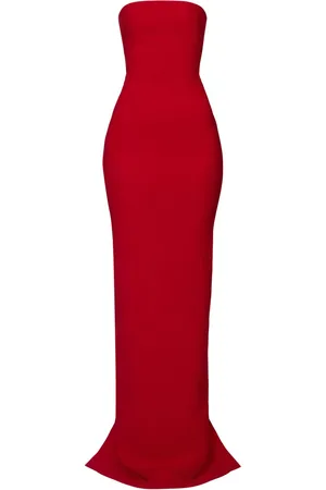 Monot Zoey Strapless Crepe Long Dress