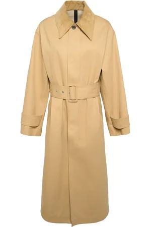 Ami Belted Mac Cotton Canvas Trench Coat
