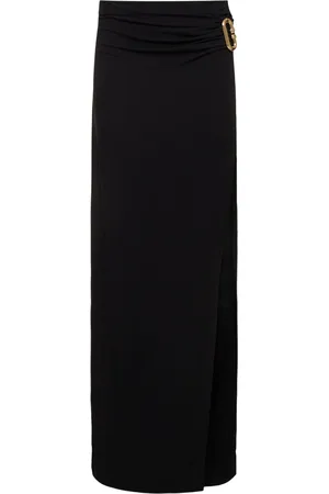 Casablanca Draped Crepe Jersey Maxi Skirt