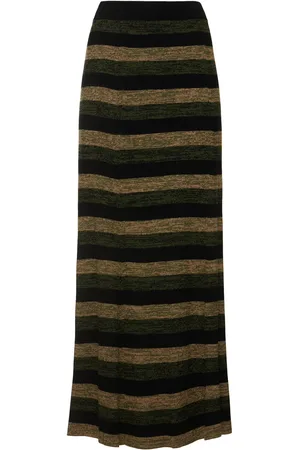 Ganni Ribbed Wool Maxi Skirt