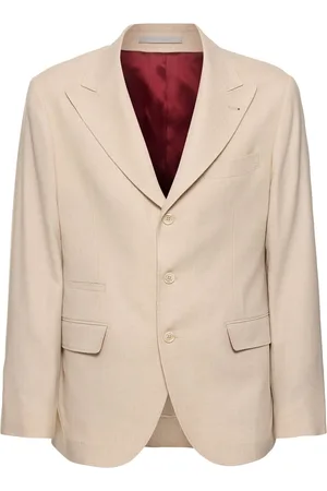 Brunello Cucinelli Deconstructed Wool Blend Blazer