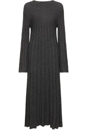 Loulou Studio Irma Ribbed Knit Wool Midi Dress