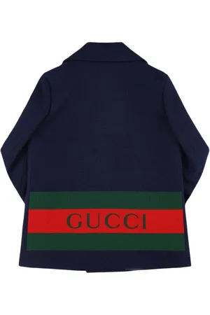 Gucci Web Wool Blend Coat